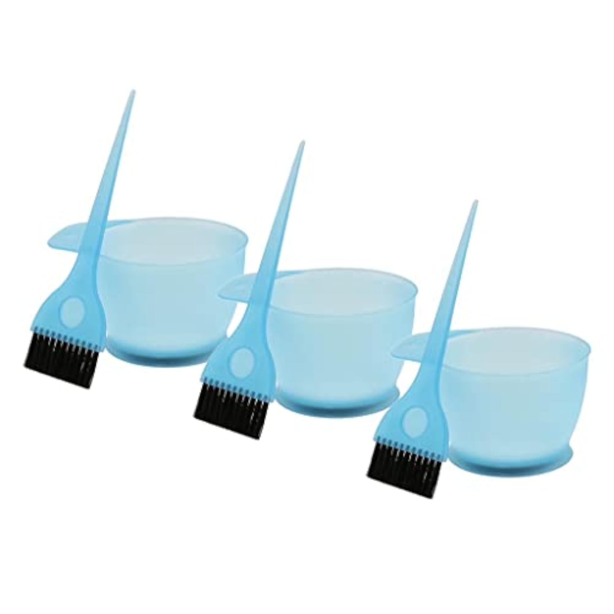 3 Sets Salon Hair Color Dye Bowl Brush Set